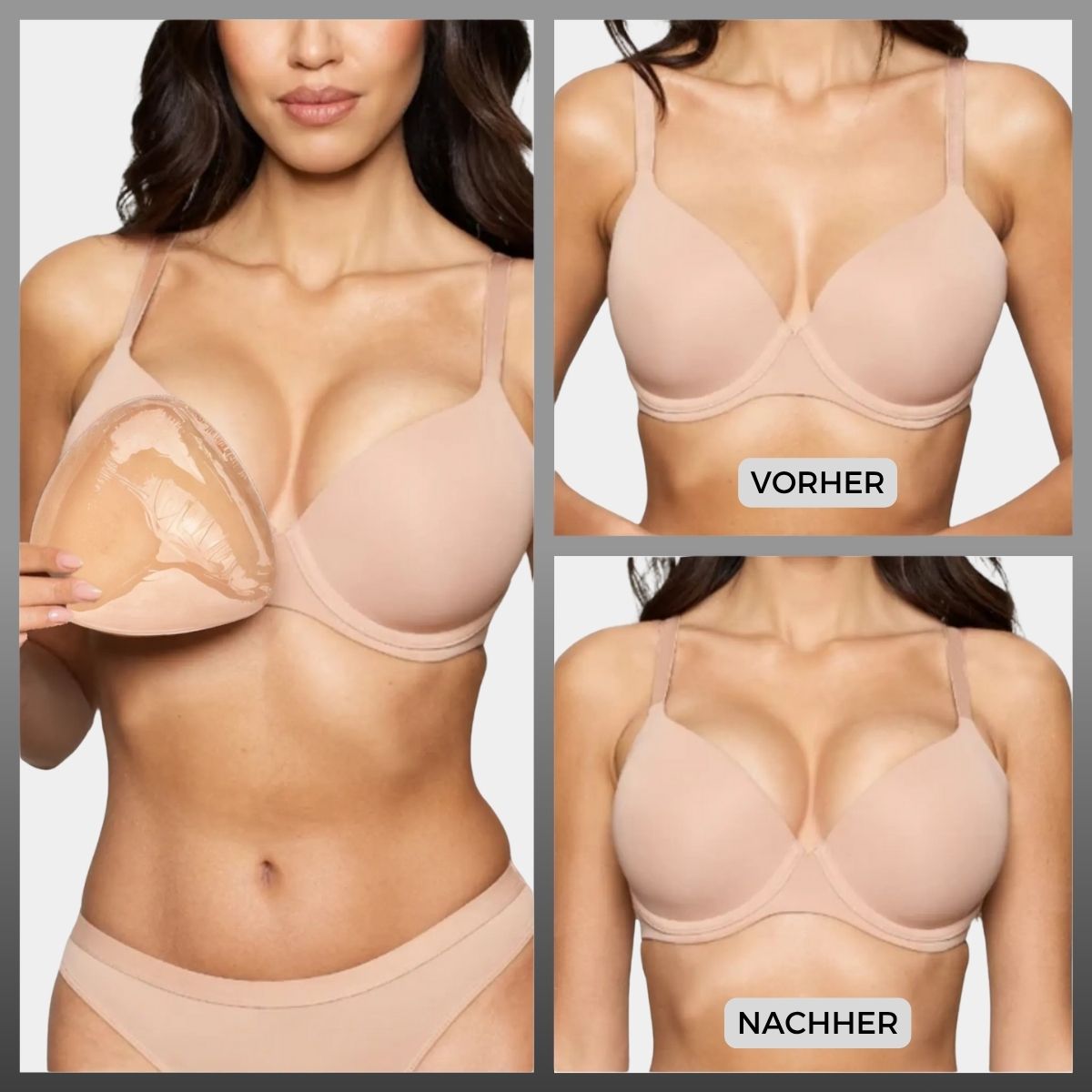 PushPads - Doppelseitig klebende Brusteinlagen